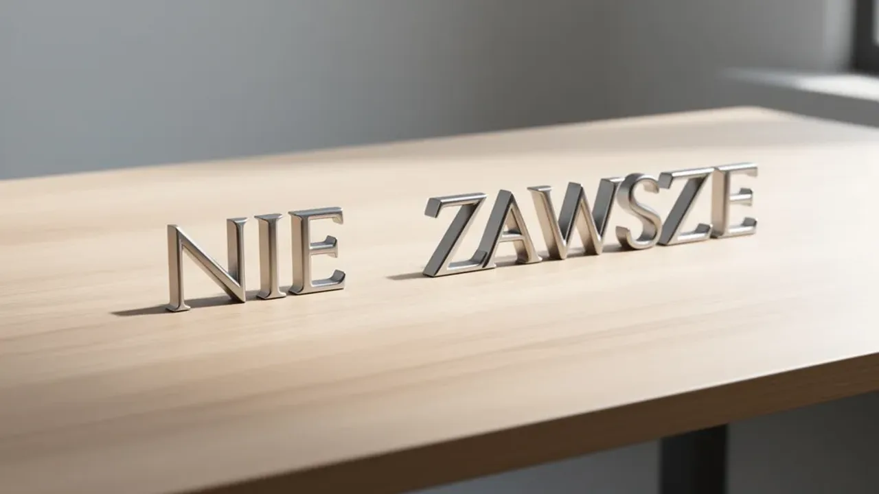 Nie zawsze: jak poprawnie pisać to wyrażenie?